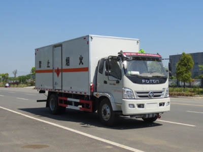 福田易燃液體廂式運輸車(chē)
